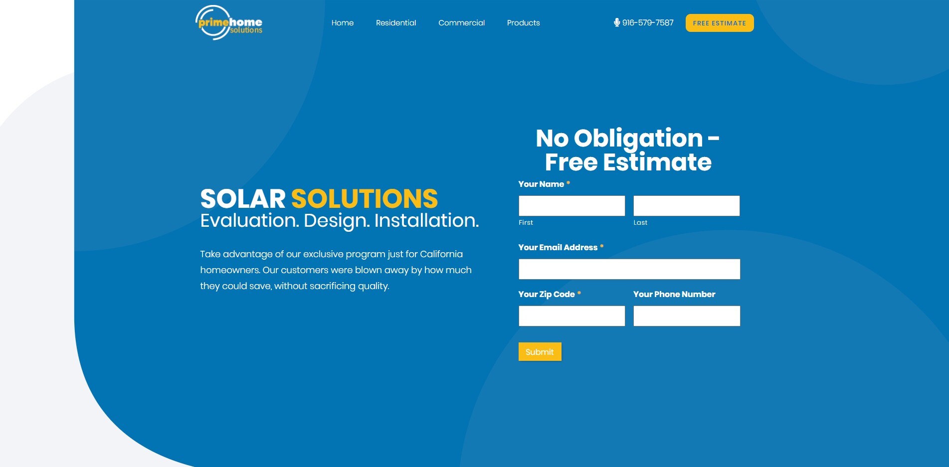 Solar Web Design