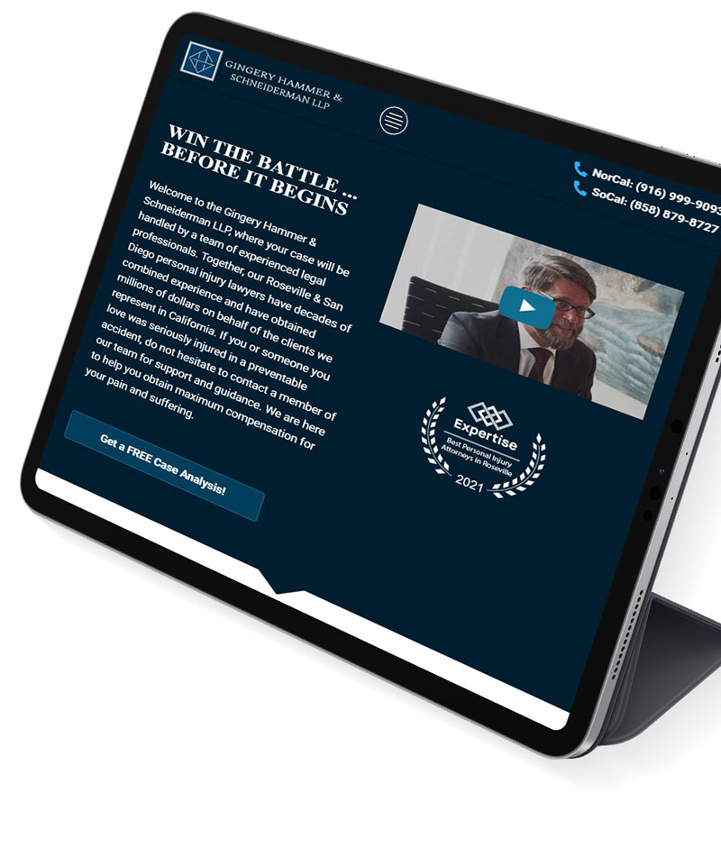 Lawyer Marketing Case Study Adrian Agency - responsive web design